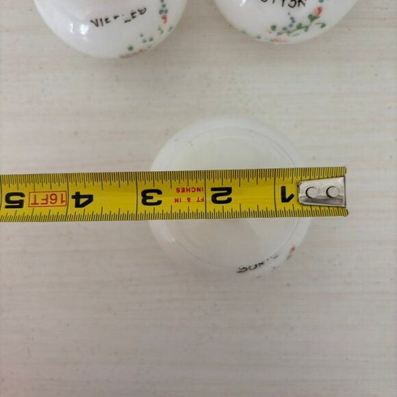 Vintage Milk Glass Nursery Dresser Set - Picture 9 of 14